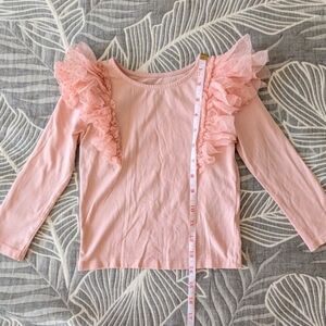 H&M Girl Long Sleeve Pink Shirt Top
